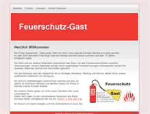 Tablet Screenshot of feuerschutz-gast.de